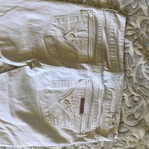 Vintage Y2K low rise white flare Hudson jeans
